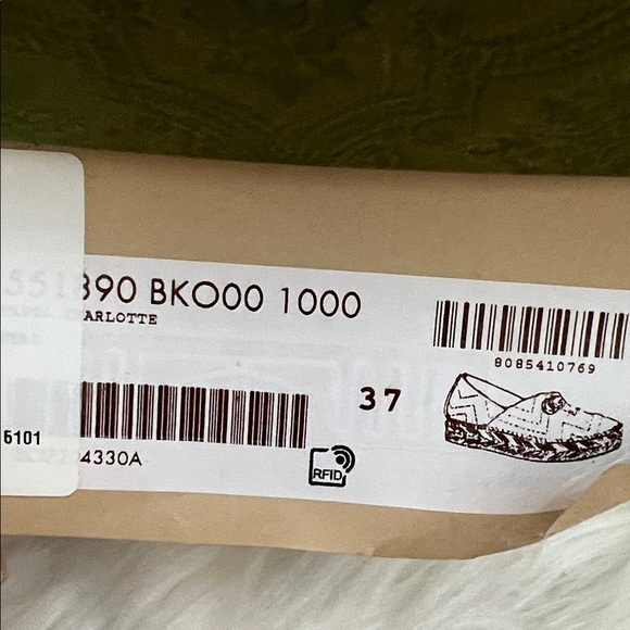 💯% Auth Gucci Women's GG Marmont Leather Espadrille Flat Black 37 - Picture 8 of 10